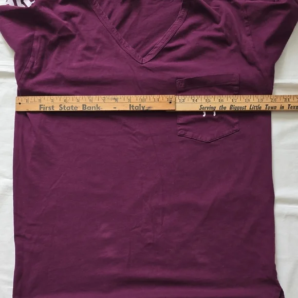 PINK Victoria's Secret Maroon V-Neck Sweater - Picture 4 of 7